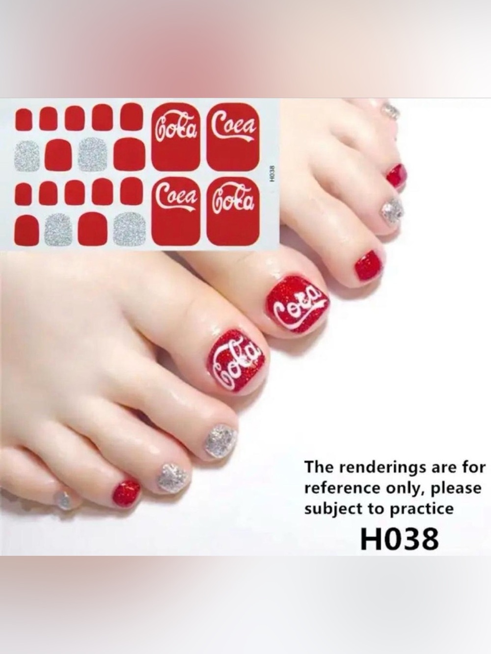 $2 Coke Toe Nail Wraps $2 WITH ANY $10 ORDER OR MORE